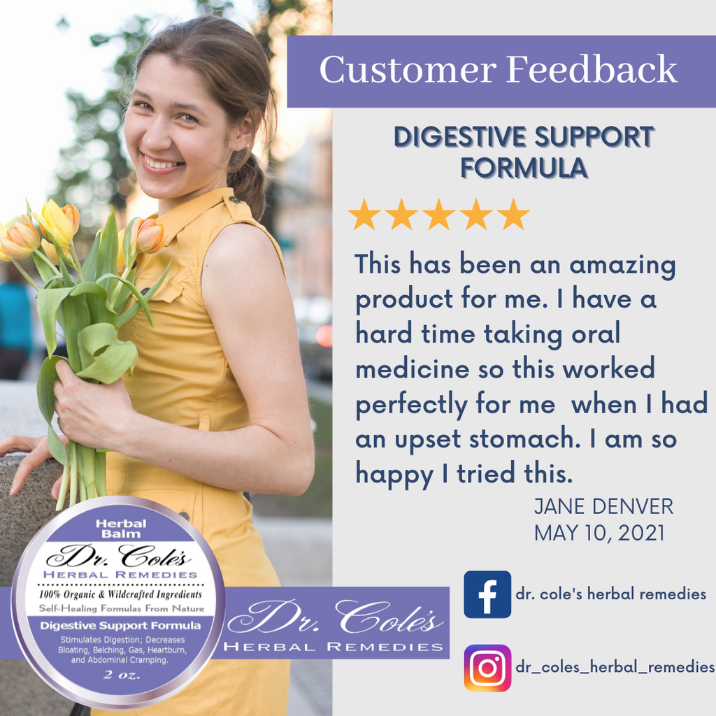 Dr. Cole's Organic Digestive Support Herbal Balm