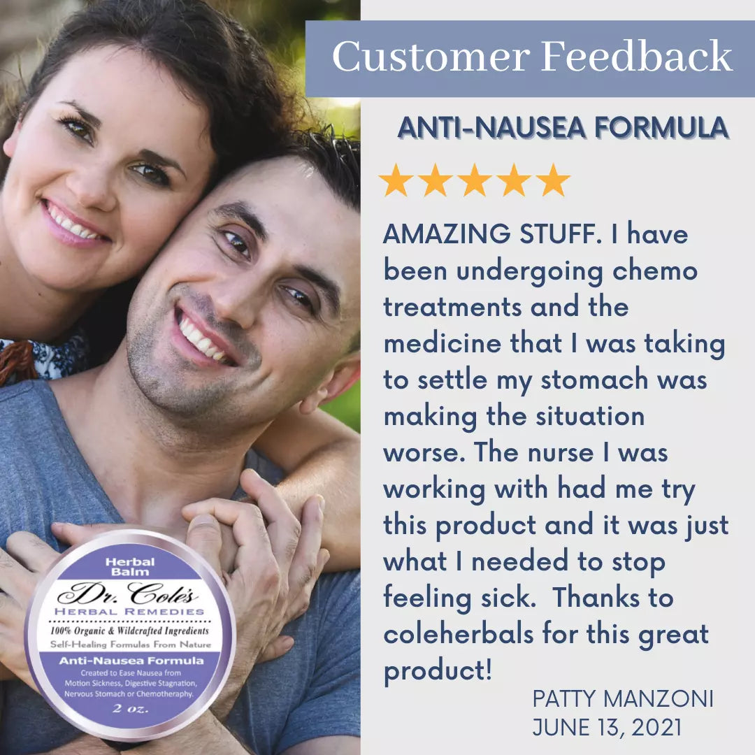 Dr. Cole's Organic Anti-Nausea Herbal Balm