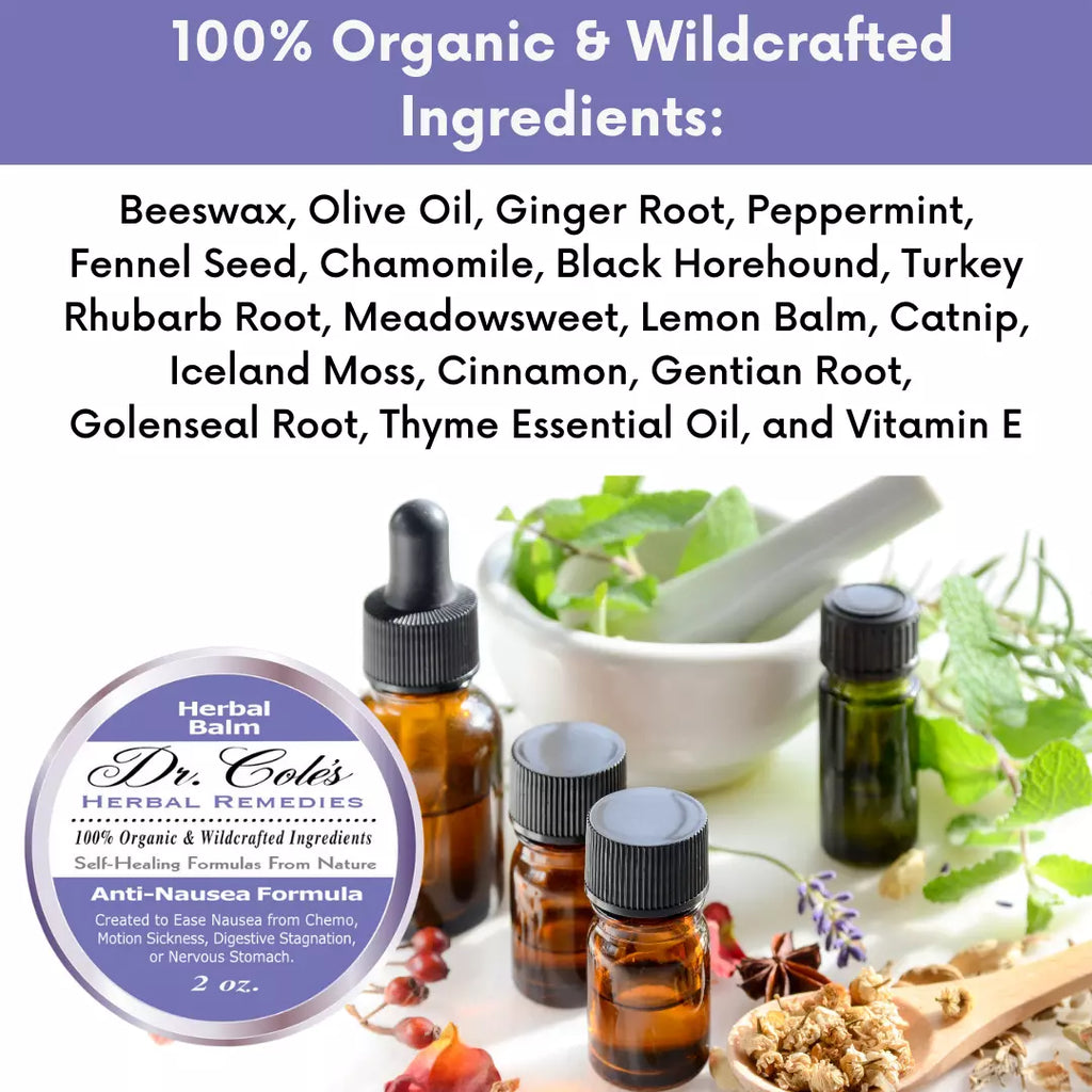 Dr. Cole's Organic Anti-Nausea Herbal Balm