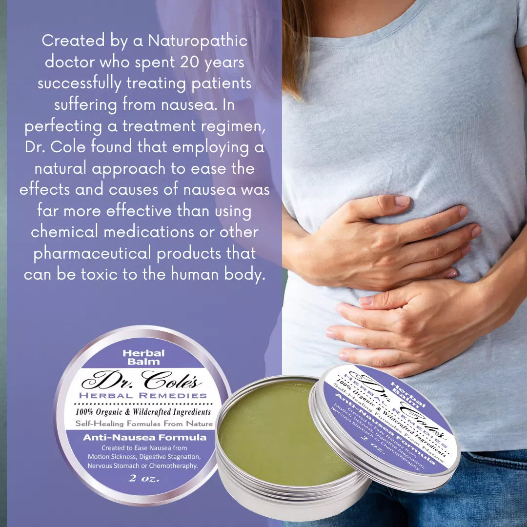 Dr. Cole's Organic Anti-Nausea Herbal Balm